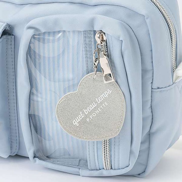 Casual Shoulder Bag with Charm,Black, medium image number 4