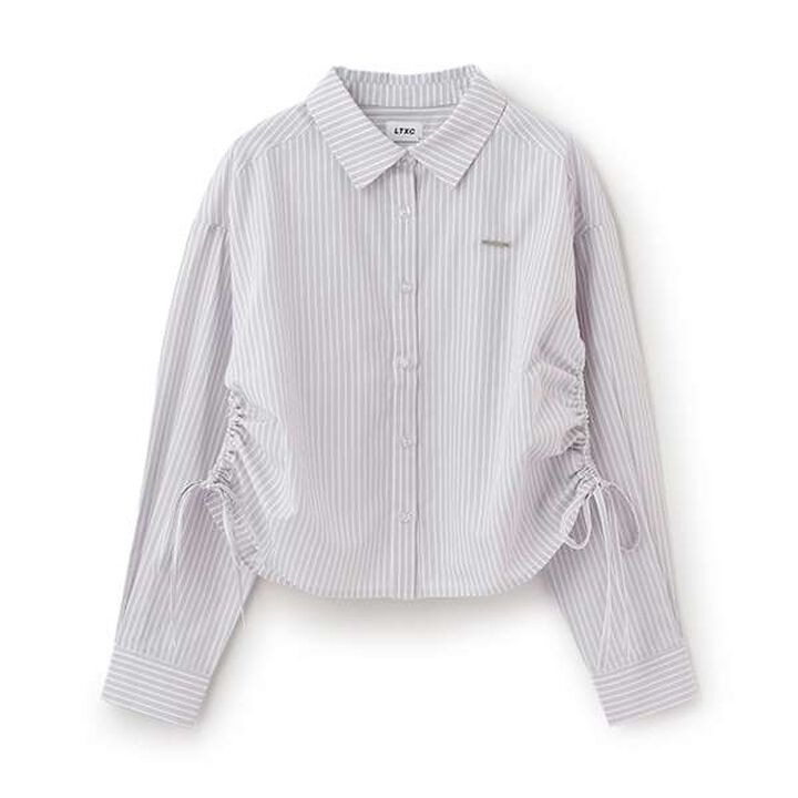 [LTXC] Side Drawstring Shirt,Off white, medium image number 4
