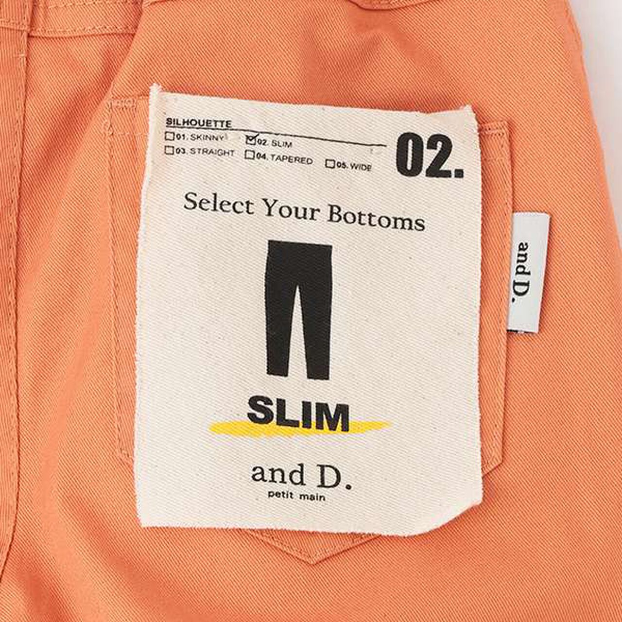 Stretch Twill Slim Pants,Orange, large image number 15