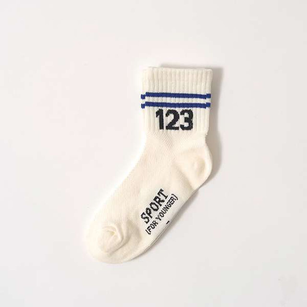 123 Line Crew Socks,Red, large image number 7