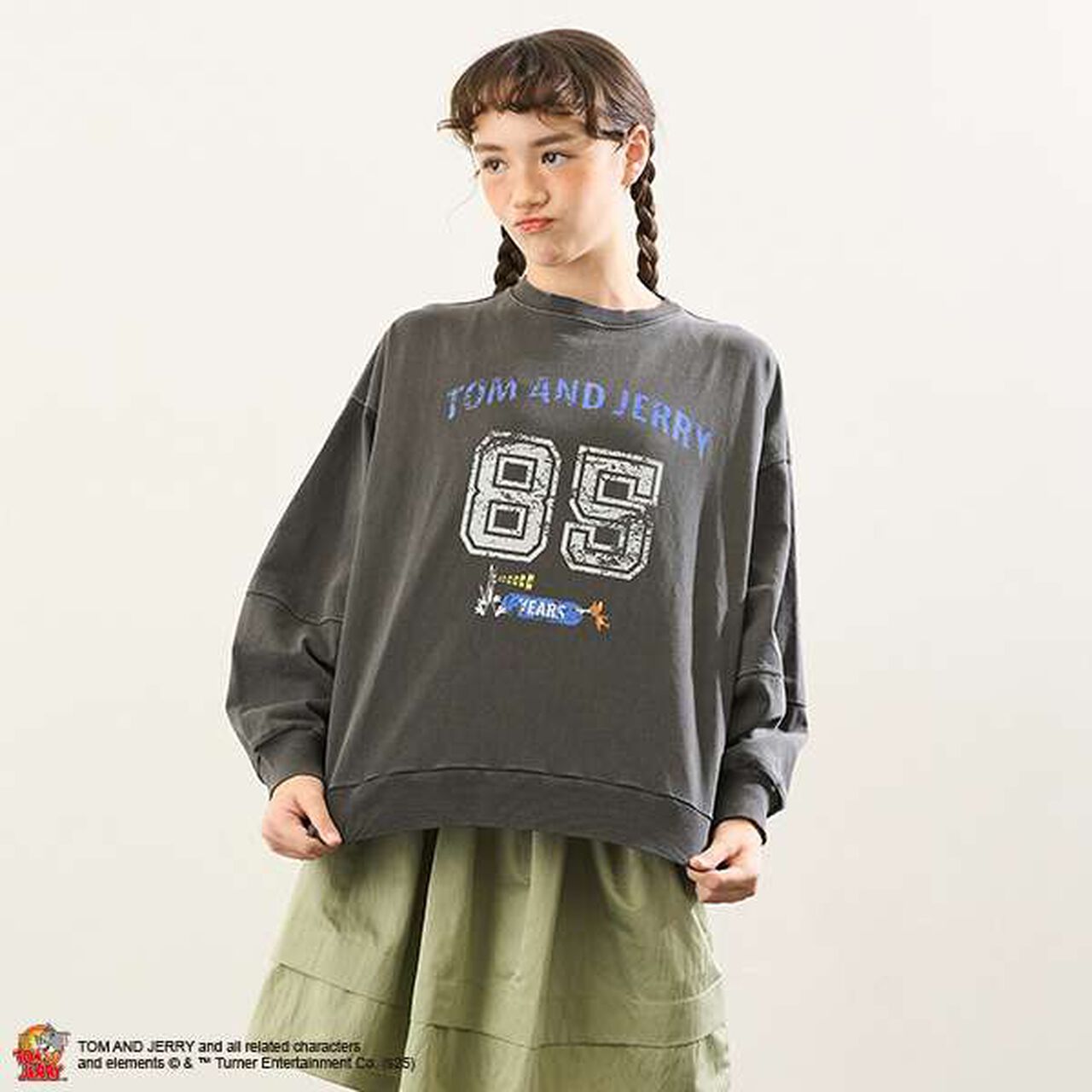 [AMI] [TOM AND JERRY] Funny Art Pullover,Gray, large image number 0