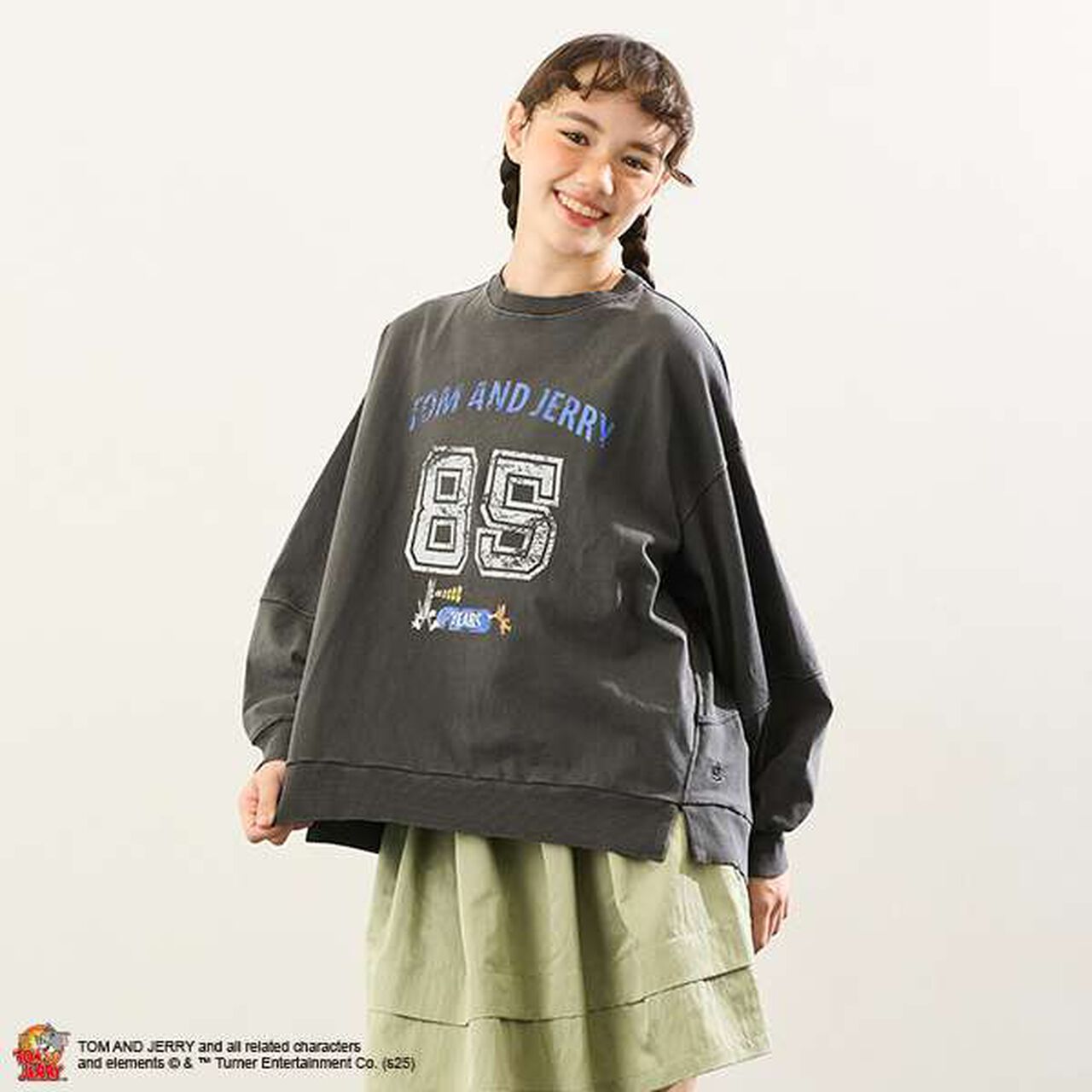 [AMI] [TOM AND JERRY] Funny Art Pullover,Gray, large image number 1