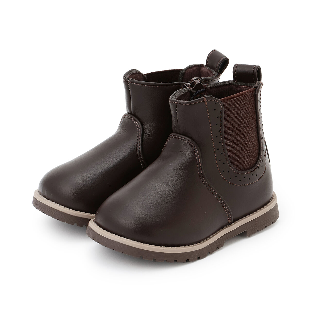 Side Gore Boots,Dark brown, large image number 0