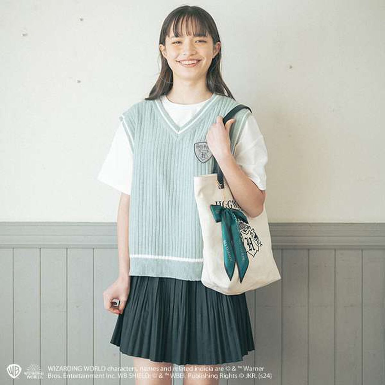 [Harry Potter] Pleated Skirt-Pants,Red, large image number 15