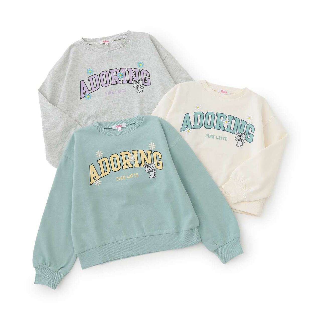 [Favi Baby] 100% Cotton College Fleece Sweatshirt,Mint, large image number 16