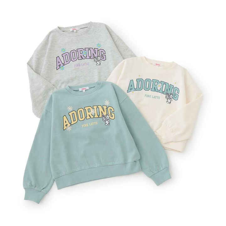 [Favi Baby] 100% Cotton College Fleece Sweatshirt,Mint, medium image number 16