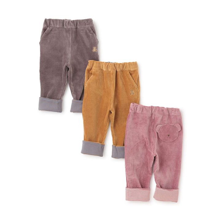 Knit Corduroy Bear Pants,Camel, medium image number 11