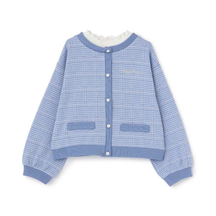 [Popular Item Restocked] [Not Available at Physical Stores] Cut Jacquard Check Layered Style Pullover,, medium