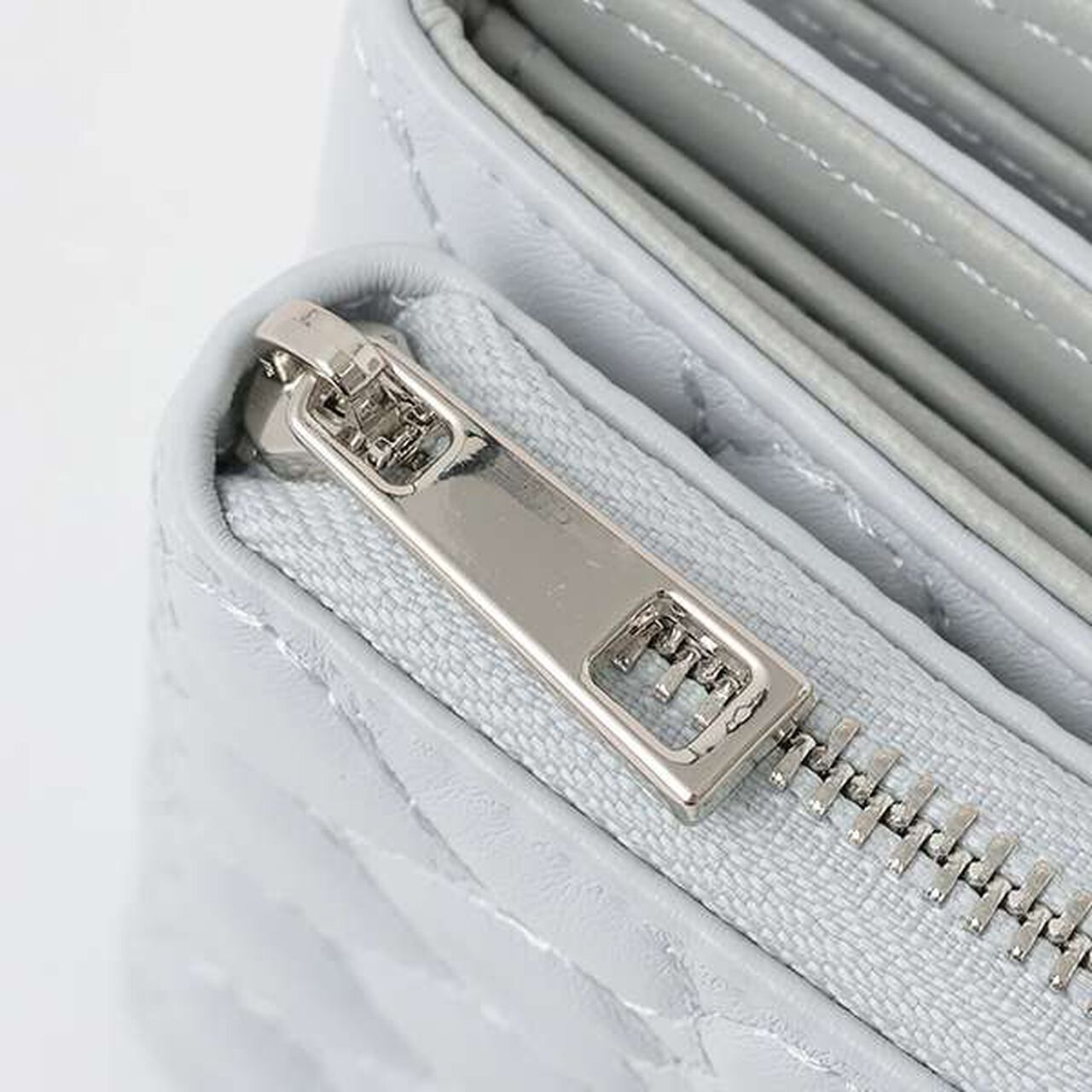 Heart Quilt Tri-Fold Wallet,Sax blue, large image number 3