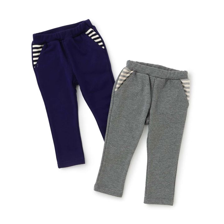 Stripe Star Pocket Fleece Pants,Navy, medium image number 7