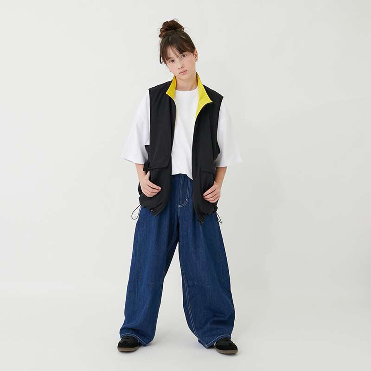 [FORGETNEVER] Reversible Vest,Black, large image number 25