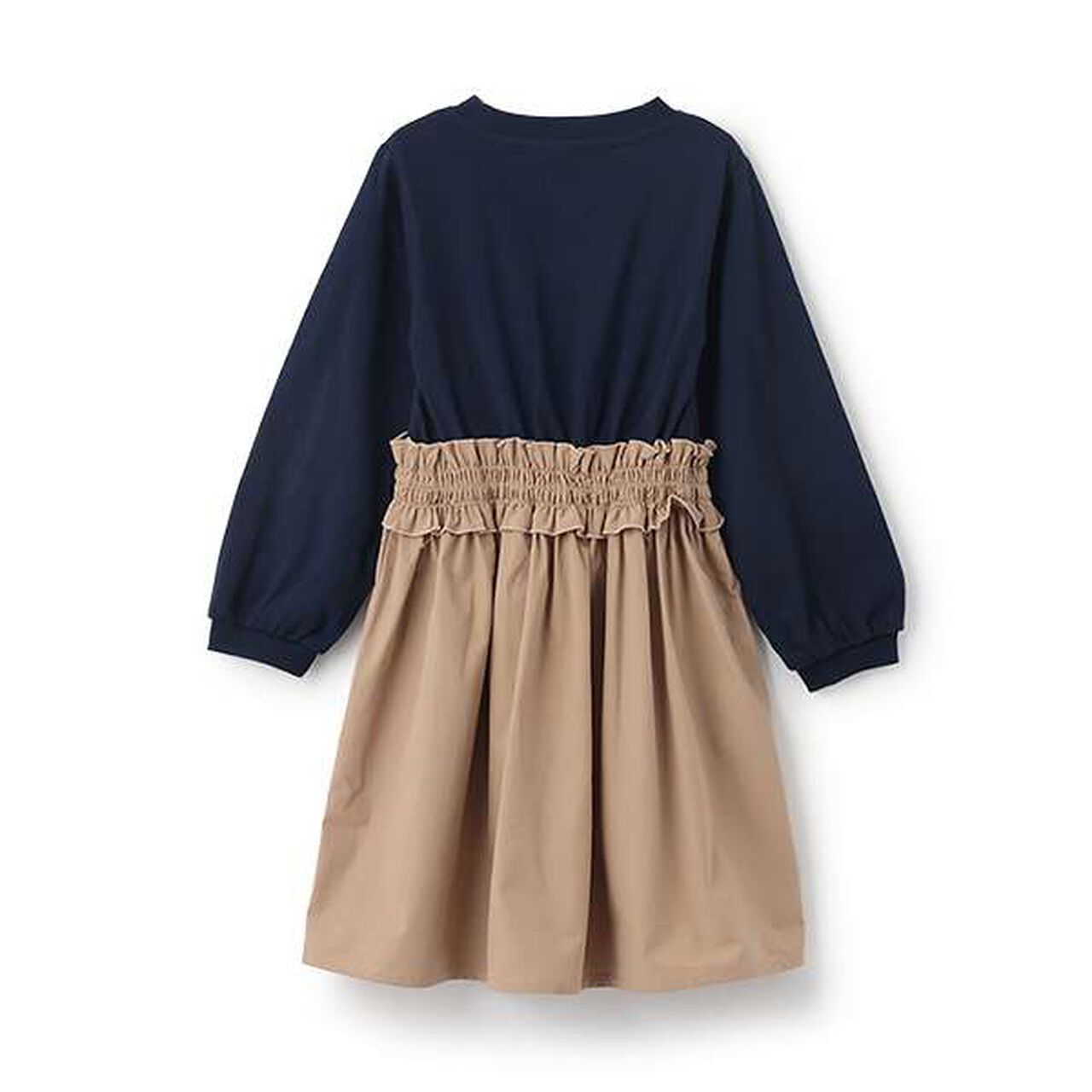 Fabric Docking Dress,Navy, large image number 1