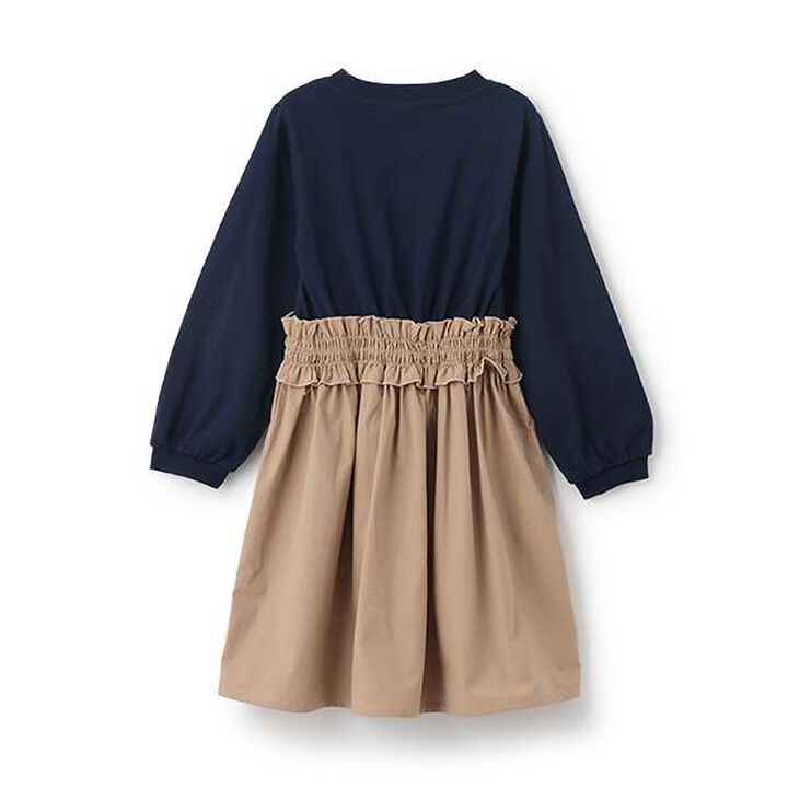 Fabric Docking Dress,Navy, medium image number 1