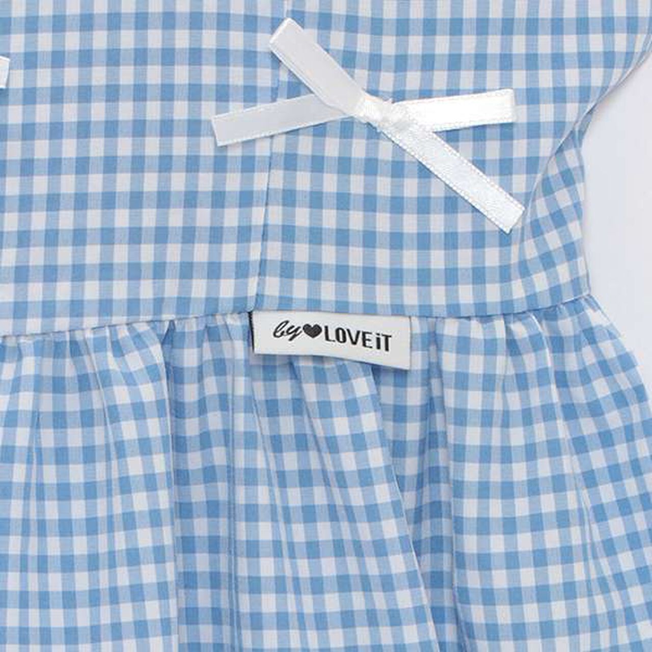 Hello Kitty Gingham Camisole One-Piece Dress Set,Blue, large image number 14