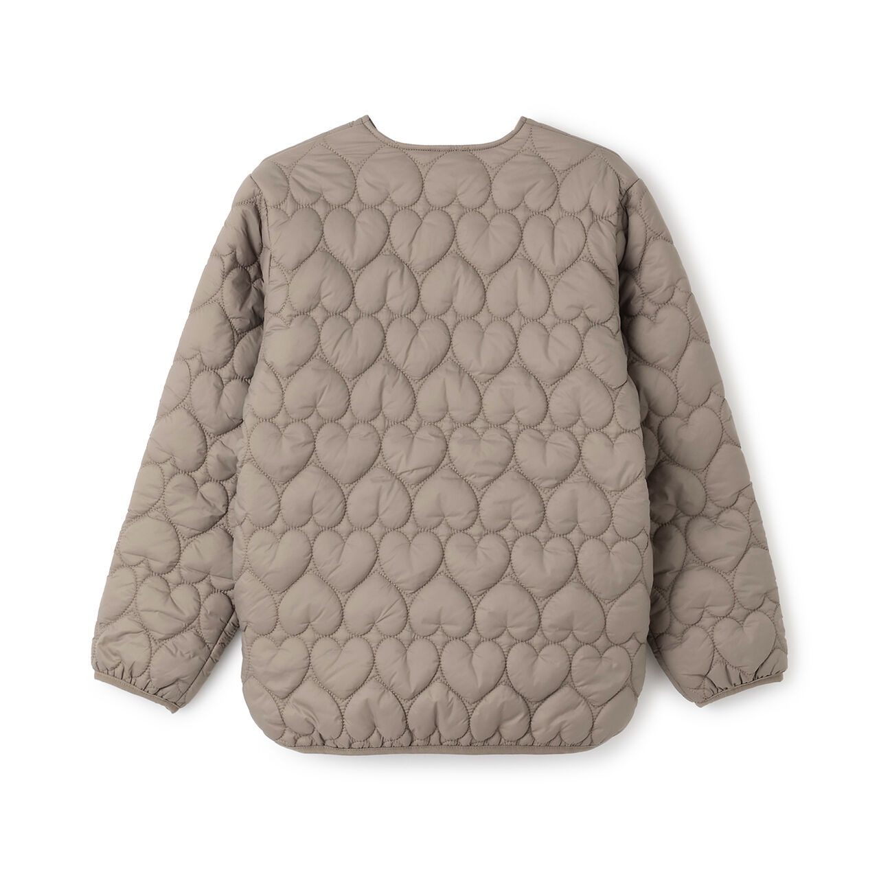 [Link] Heart Quilted Jacket (Junior Size),Black, large image number 1