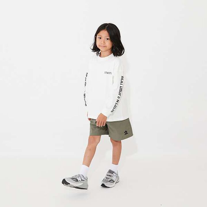 [SKIT0LY] Long-Sleeve T-Shirt with Sleeve Logo Print,Blue, medium image number 11