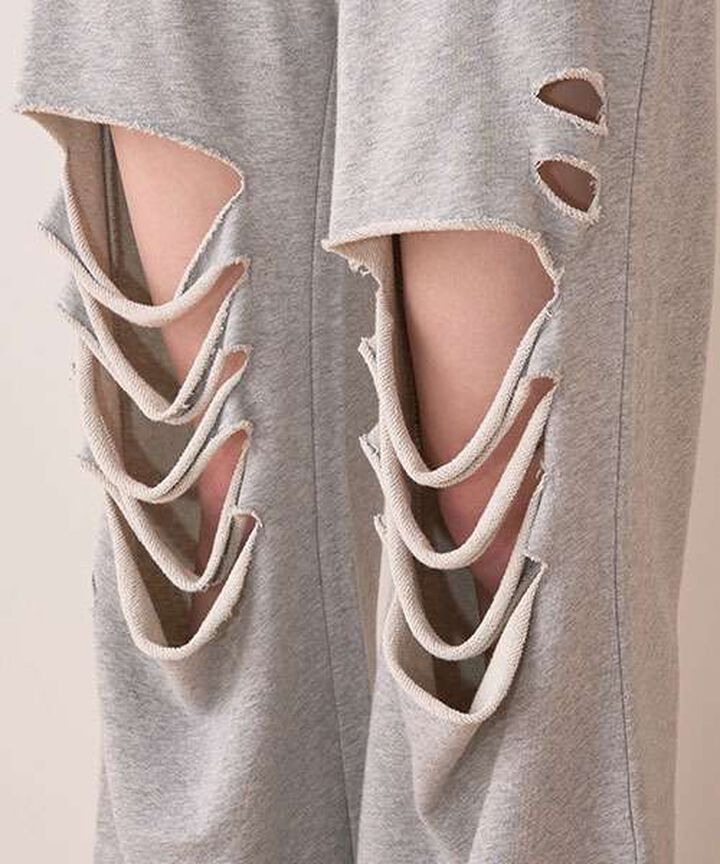 Damage Sweatpants,Charcoal gray, medium image number 12