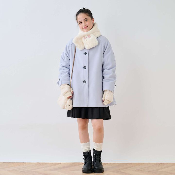 Mittens with Fur,Blue gray, medium image number 10