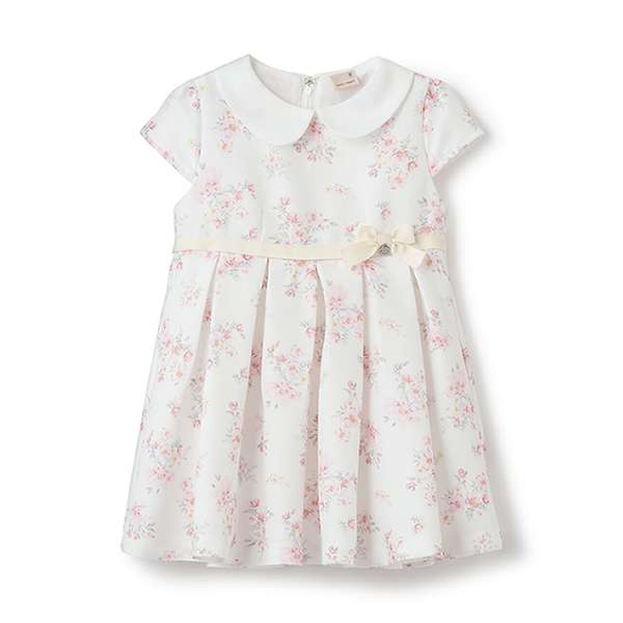 Occasion Collar Pleated One-Piece Dress,Light gray, large image number 11