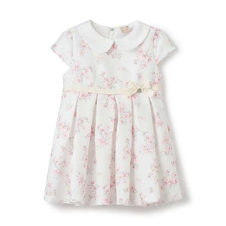 Occasion Collar Pleated One-Piece Dress,Light gray, medium image number 11