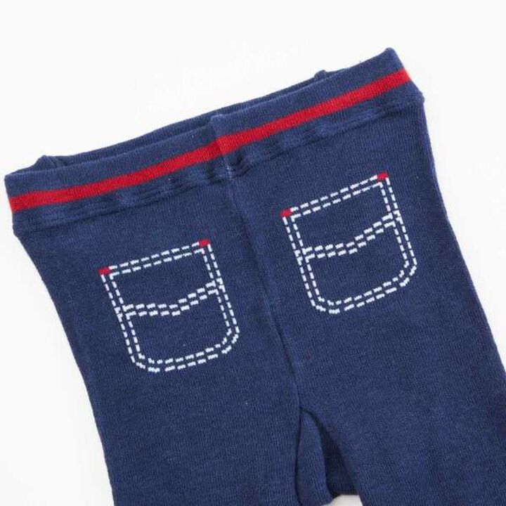 [Made in Japan] KPBOY Bear Ear Baby Tights Spats (7/8 Length) (0-0),Navy, medium image number 8
