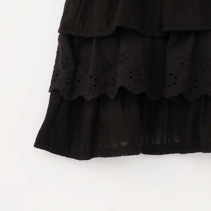 [Link] Lace Frill Skirt,Off white, medium image number 5