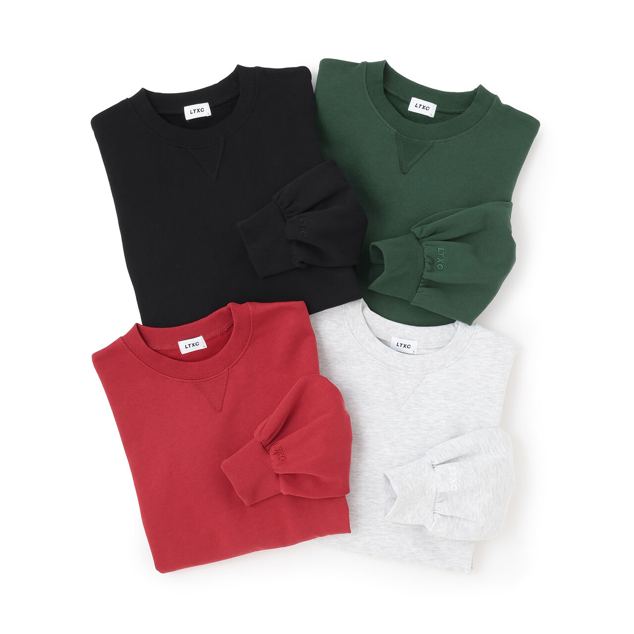 Wool Lined 100% Cotton Sweatshirt,Black, large image number 7