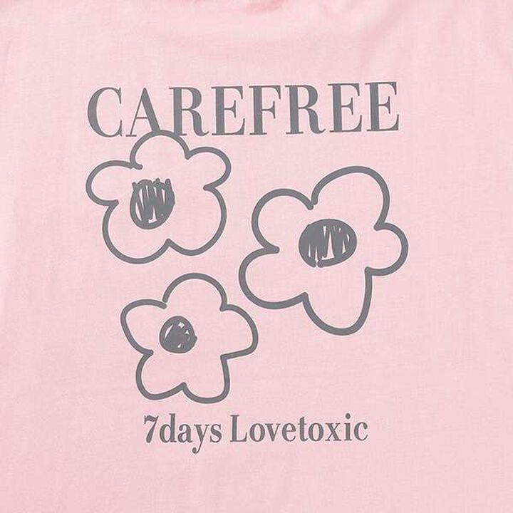 [7days] Flower Pocket Big T-Shirt,Charcoal gray, medium image number 14
