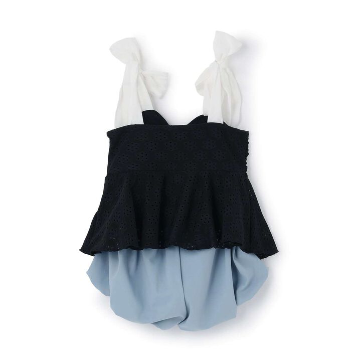 [SWIM] [UV Protection] Lace Top & Balloon Pants Separate Swimsuit,Off white, medium image number 4