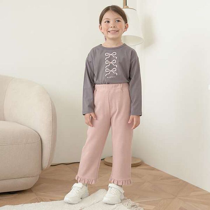 Tomo Frilly Flare Pants,Blue gray, medium image number 18