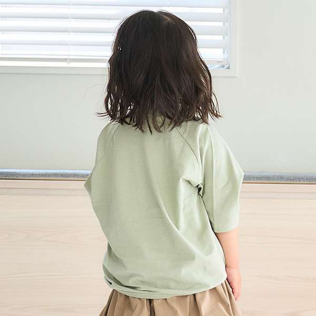 [100% Cotton 365D.] Solid Color Pocket Big Half T-Shirt,Salmon pink, large image number 2