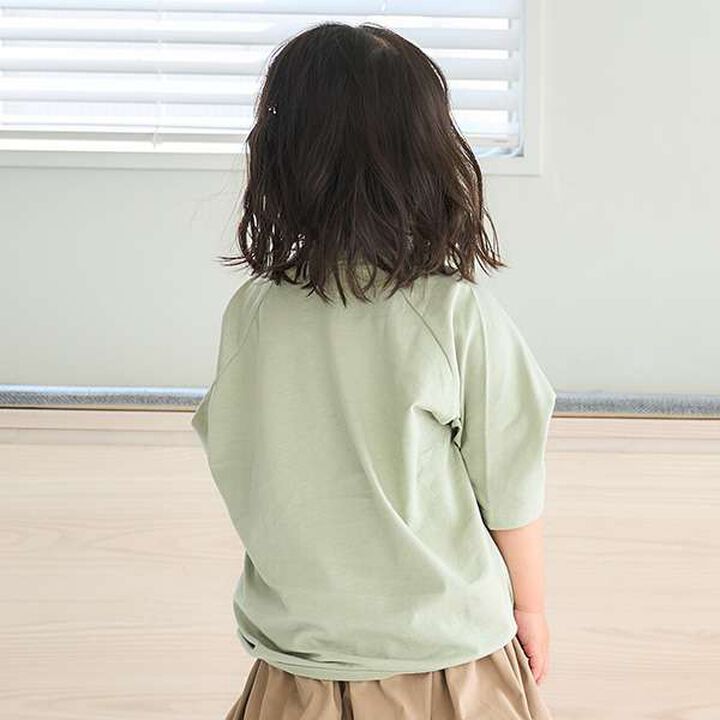 [100% Cotton 365D.] Solid Color Pocket Big Half T-Shirt,Salmon pink, medium image number 2