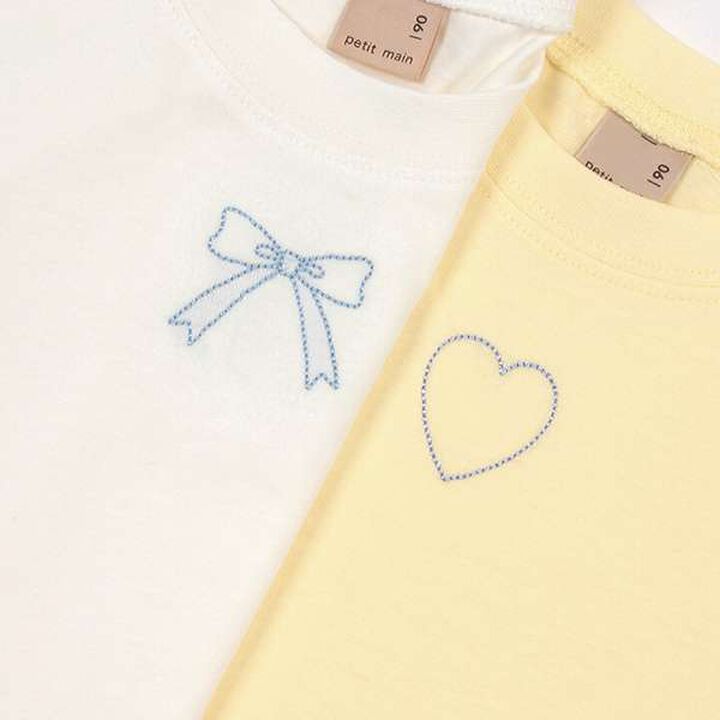 [GOOD PRICE] Cool Touch] Embroidered T-Shirt,Off white, medium image number 2