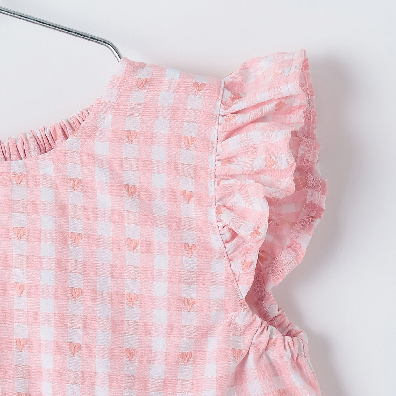 Heart Gingham Tunic,Red, large image number 7
