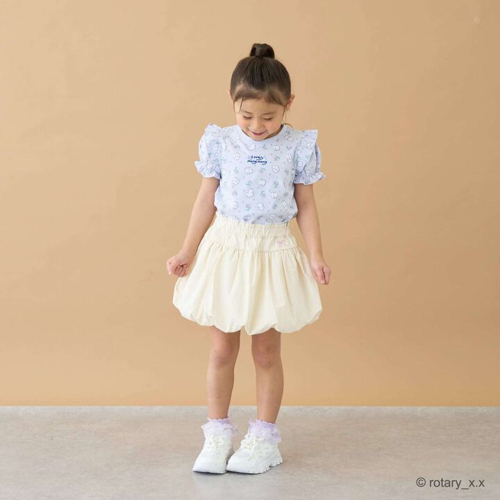 100% Cotton Lovely Monmon Quick-Dry UV Puff Sleeve All-Over Print T-Shirt,Yellow green, medium image number 21