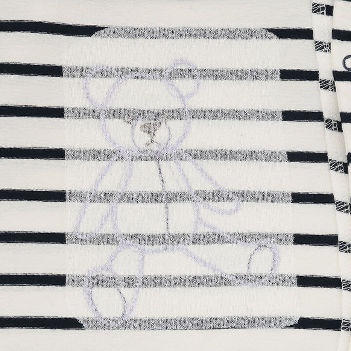 Liberty Appliqu&eacute; Bear Short All-in-One,Navy, medium image number 5