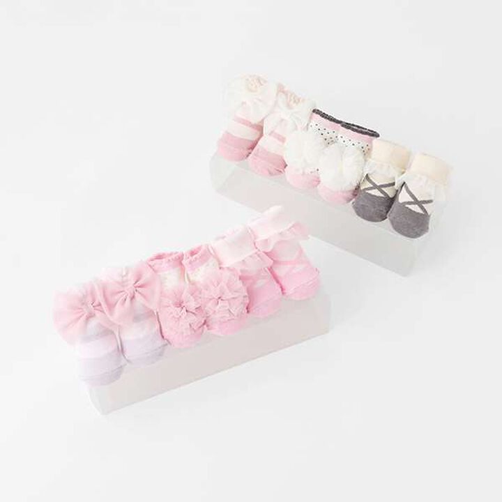 3-Pair Socks Set,Light pink, medium image number 3