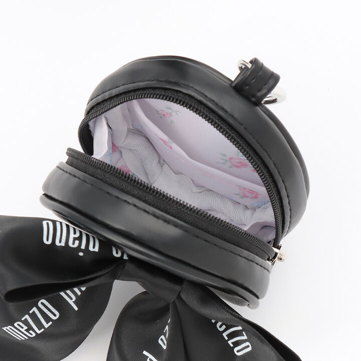 Mezzo Piano Mama Frill Ribbon Smartphone Shoulder Bag,Black, medium image number 9