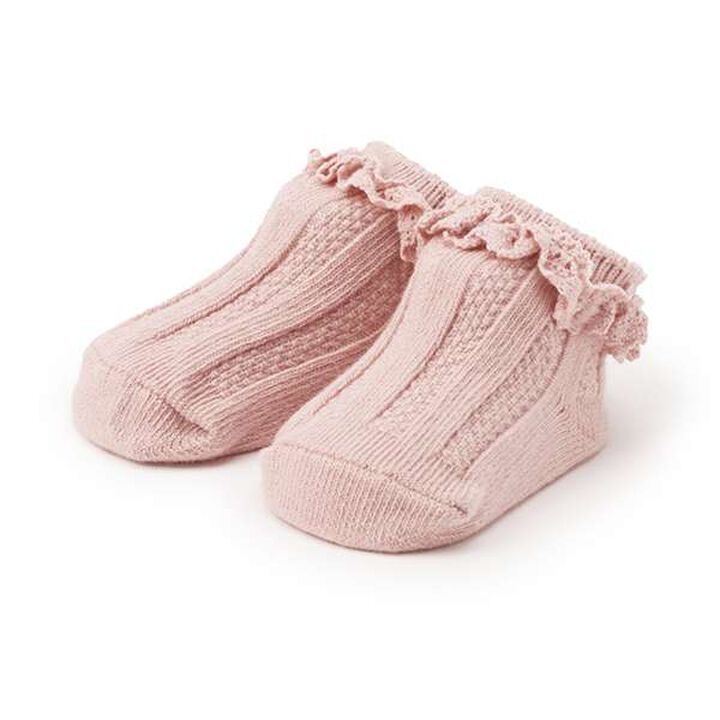 Lace Cup Socks,Blue gray, medium image number 8