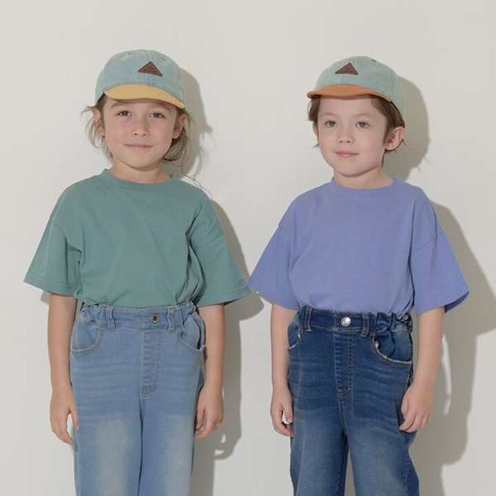 Non-Deforming Soft Cotton Hem Slit Simple Big T-Shirt,Charcoal gray, medium image number 9