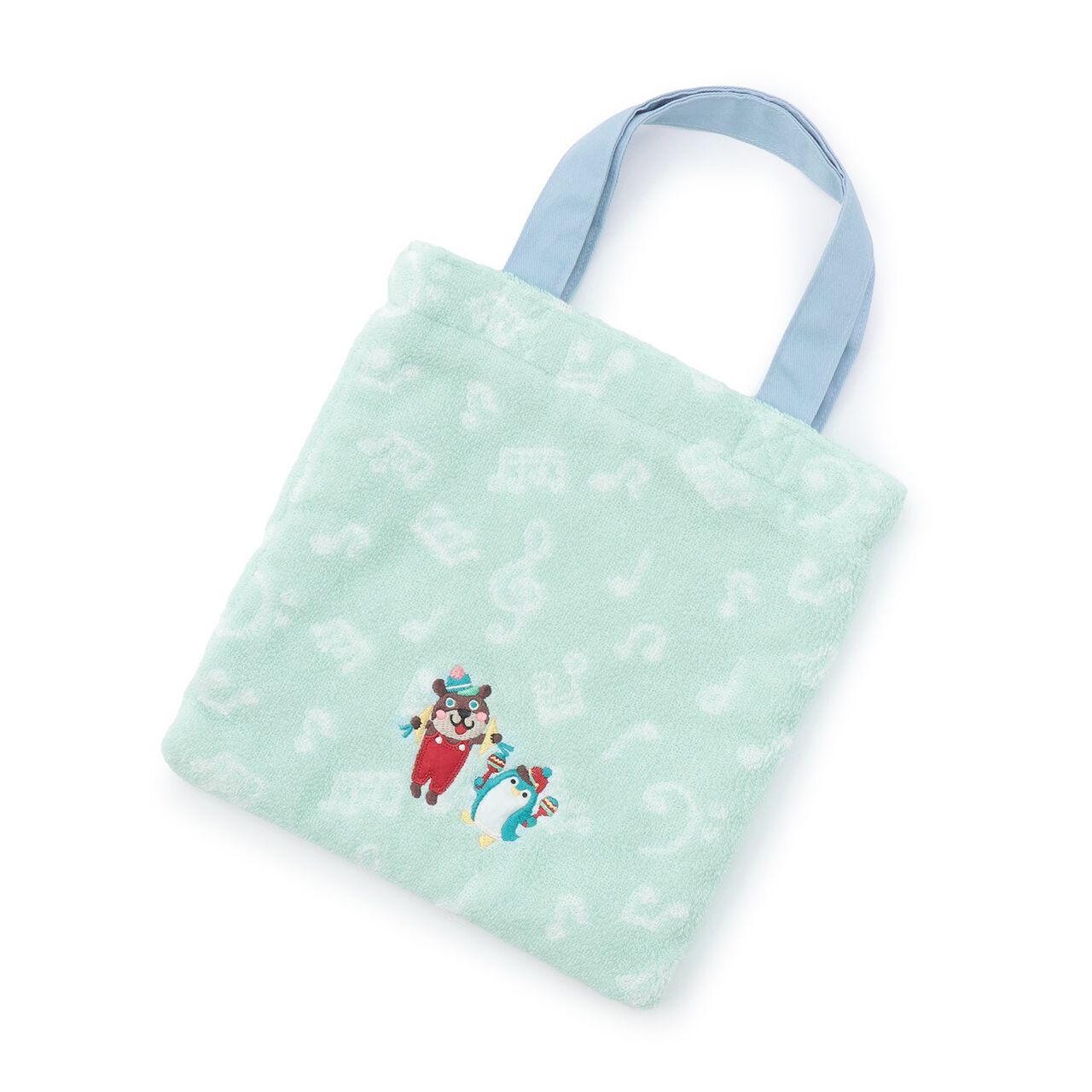 Korobokkuru Mini Towel Tote Bag,Sax blue, large image number 0