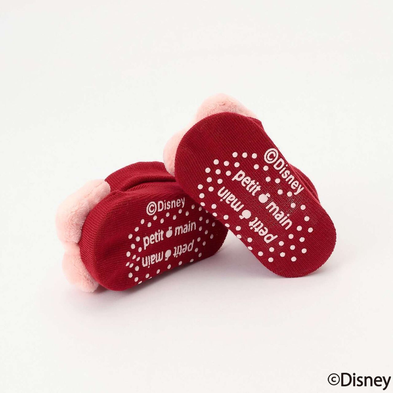[Disney] Motif Ribbon Cup Socks,Red, large image number 4