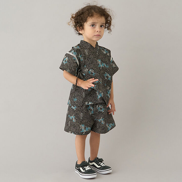 Assorted Boys Jinbei,Charcoal gray, medium image number 0