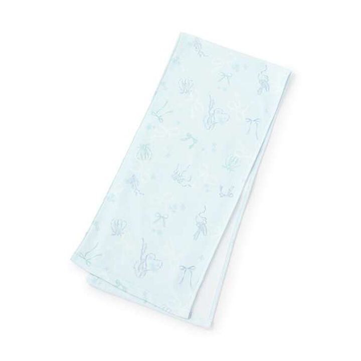 [Ballet] All-Over Pattern Scarf Towel,Light blue, medium image number 0