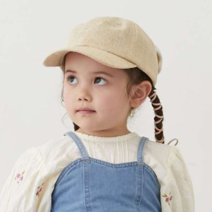 Woven Ribbon Back Cap,Black, medium image number 4