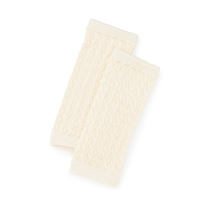 Jacquard Leg Warmers,Ivory, medium image number 0