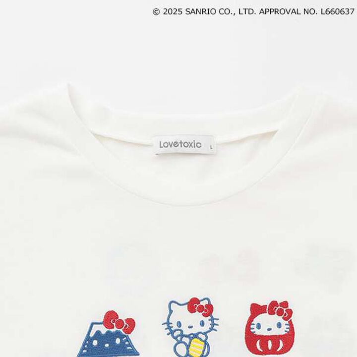 Hello Kitty Japanese Style T-Shirt,Off white, medium image number 16
