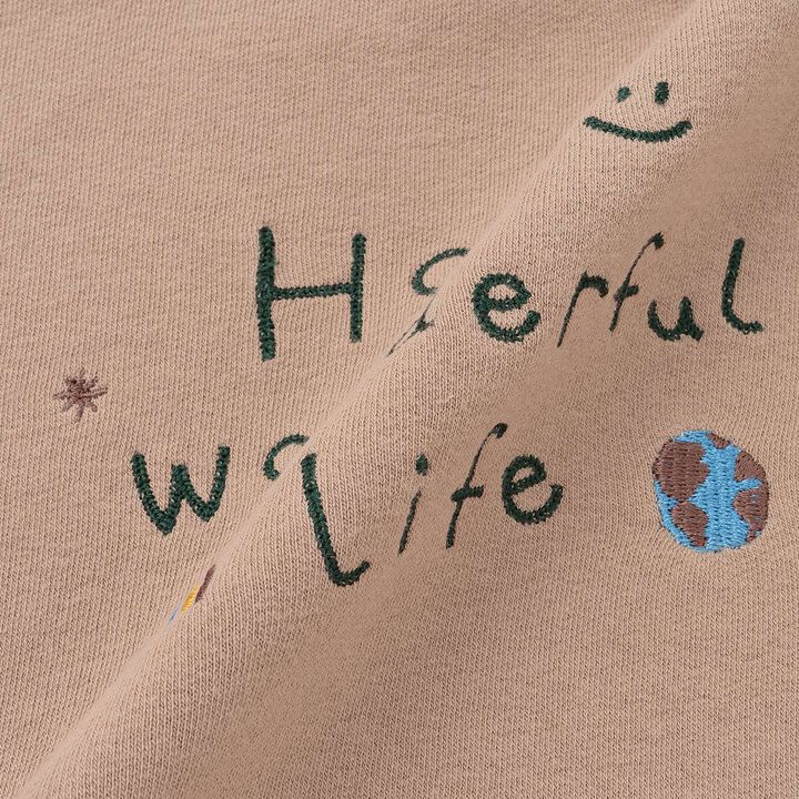 Fluffy Stretch Embroidery Assortment Sweatshirt,Pearl white, medium image number 15