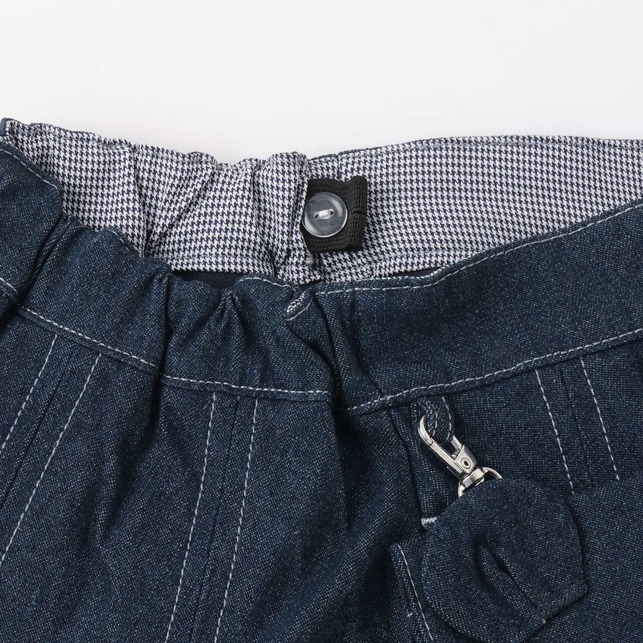 [Restock of Popular Item] Detachable Pocket Skirt with Zipper Front,Sax blue, large image number 4