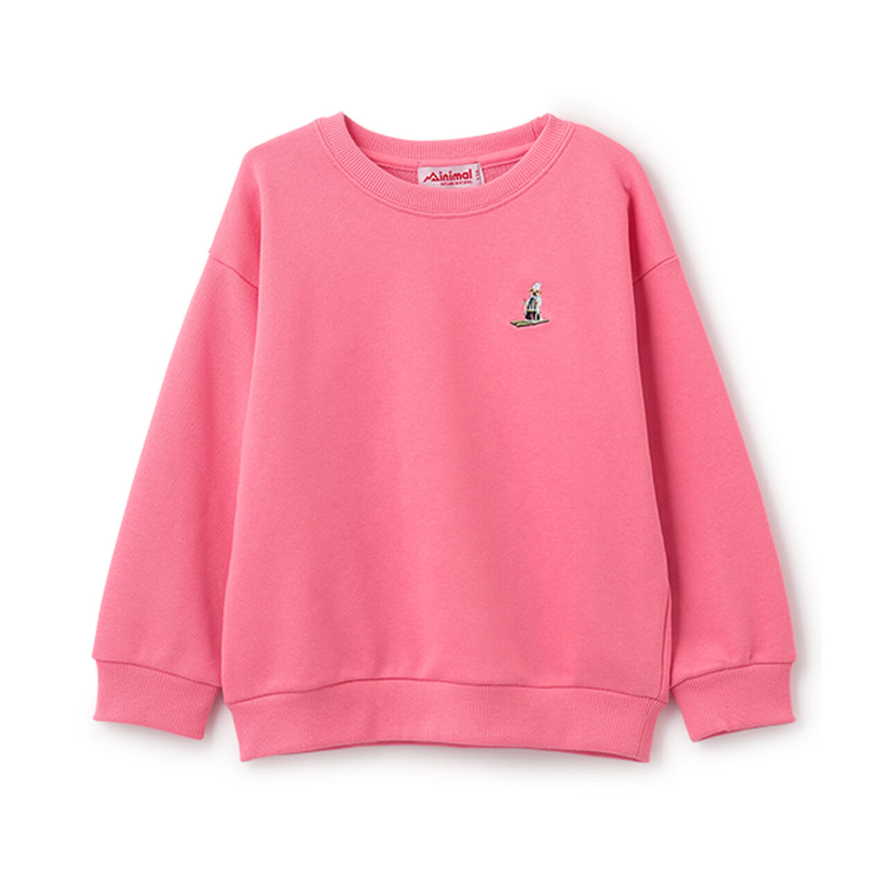 Fleece Pullover with Single-Point Embroidery,Black, large image number 3